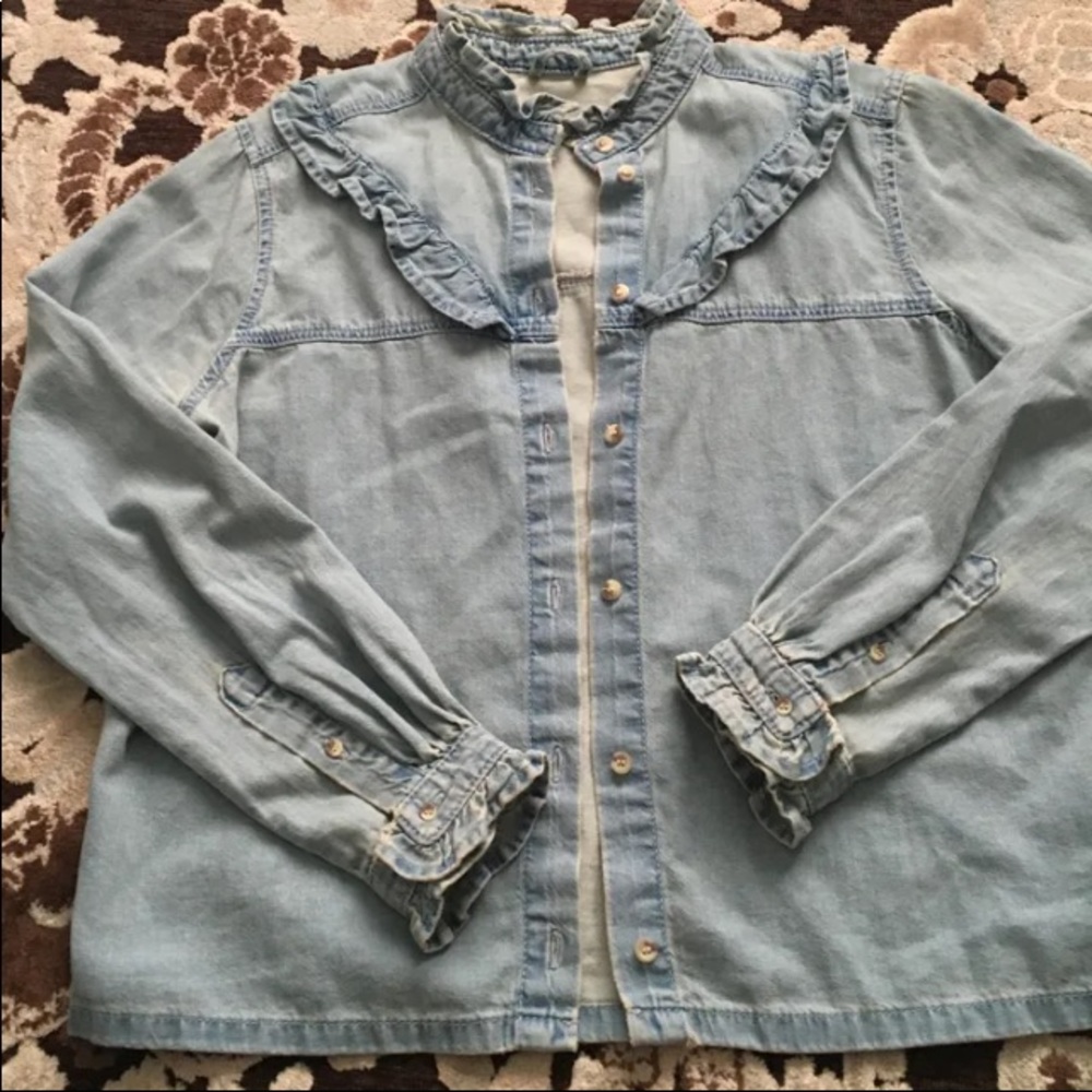 🛍HP🛍Topshop moto soft denim shirt